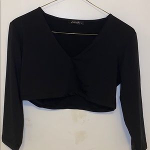 Black crop top
